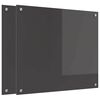 vidaXL Kuchyňsk&yacute; obklad 2 pcs Tmavě &scaron;ed&aacute; 70 x 60 cm tvrzen&eacute; sklo