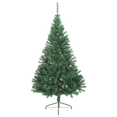 vidaXL Umělý poloviční vánoční stromek se stojanem zelený 180 cm PVC