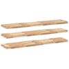 vidaXL Plovouc&iacute; police 3 ks 140 x 30 x 4 cm neo&scaron;etřen&eacute; ak&aacute;ciov&eacute; dřevo