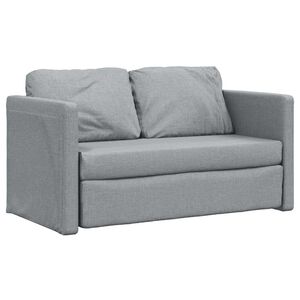 vidaXL Podlahov&aacute; rozkl&aacute;dac&iacute; pohovka 2 v 1 &scaron;ed&aacute; 112x174x55 cm textil