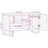 vidaXL Televizn&iacute; skř&iacute;ň Hněd&aacute; 80 x 31,5 x 46 cm Masivn&iacute; mangov&eacute; dřevo