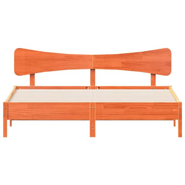 vidaXL Postel bez matrace voskově hněd&aacute; 160 x 200 cm masivn&iacute; borovice