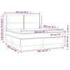 vidaXL Box spring postel s matrac&iacute; čern&aacute; 160x200 cm samet
