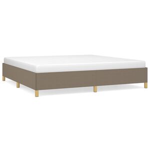 vidaXL R&aacute;m postele bez matrace taupe 200 x 200 cm textil