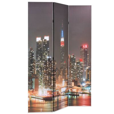 vidaXL Skládací paraván 120 x 170 cm New York by Night