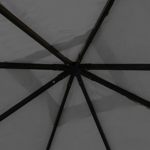 vidaXL Alt&aacute;n 4 x 4 x 3 m antracitov&yacute; 180 g/m&sup2;