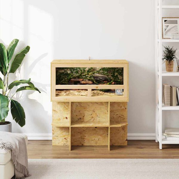 vidaXL Ter&aacute;rium Hněd&aacute; 80 x 40 x 90 cm OSB