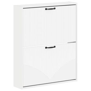 vidaXL N&aacute;stěnn&aacute; skř&iacute;ň na boty HOORN 71 x 17 x 86 cm Kompozitn&iacute; dřevo