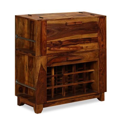 vidaXL Barová skříňka z masivního sheeshamového dřeva, 85x40x95 cm