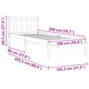 vidaXL Postel bez matrace voskově hněd&aacute; 100 x 200 cm masivn&iacute; borovice