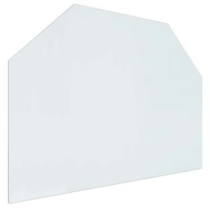 vidaXL Skleněn&aacute; deska k krbu Transparentn&iacute; 80 x 60 cm Sklo
