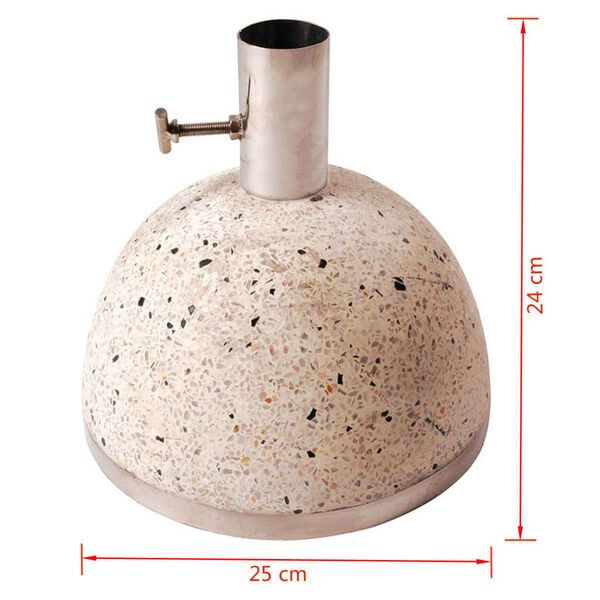 Esschert Design Stojan na slunečn&iacute;k 11,5 kg S b&iacute;l&yacute; PV09