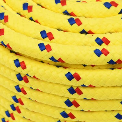 vidaXL Lodní lano žluté 12 mm 25 m polypropylen