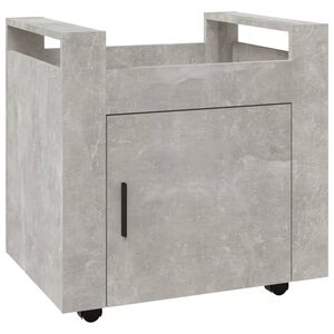 vidaXL Kancel&aacute;řsk&yacute; kontejner betonově &scaron;ed&yacute; 60x45x60cm kompozitn&iacute; dřevo