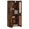 vidaXL Skř&iacute;ň highboard kouřov&yacute; dub 69,5 x 34 x 180 cm kompozitn&iacute; dřevo