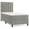 vidaXL Box spring postel s matrac&iacute; světle &scaron;ed&aacute; 80 x 200 cm samet