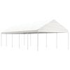vidaXL Alt&aacute;n se střechou b&iacute;l&yacute; 11,15 x 4,08 x 3,22 m polyethylen