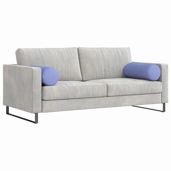 vidaXL Pol&scaron;t&aacute;ře 2 pcs Modr&aacute; dž&iacute;novina &Oslash; 25 x 70 cm textil