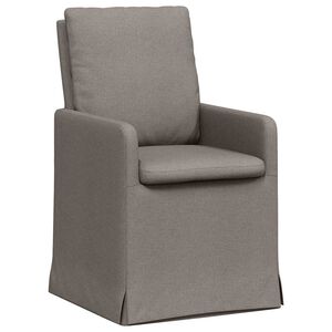 vidaXL J&iacute;deln&iacute; židle 2 ks textil Taupe 57 x 67 x 98 cm