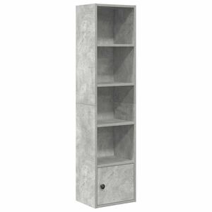 vidaXL Knihovna betonově &scaron;ed&aacute; 31x24x127 cm kompozitn&iacute; dřevo