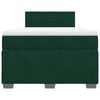 vidaXL Box spring postel s matrac&iacute; tmavě zelen&aacute; 120x190 cm samet