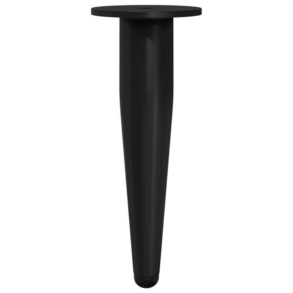 vidaXL N&aacute;bytkov&eacute; nohy 12 pcs Čern&aacute; &Oslash; 40 x 98 mm Železo