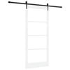 vidaXL Posuvn&eacute; dveře ORKDAL 93 x 211 cm Masivn&iacute; borov&eacute; dřevo a sklo