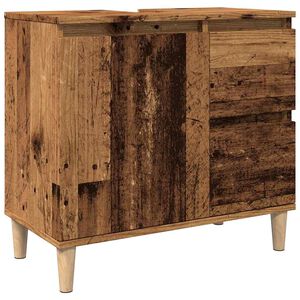 vidaXL Skř&iacute;ňka pod umyvadlo old wood 65 x 33 x 60 cm kompozitn&iacute; dřevo