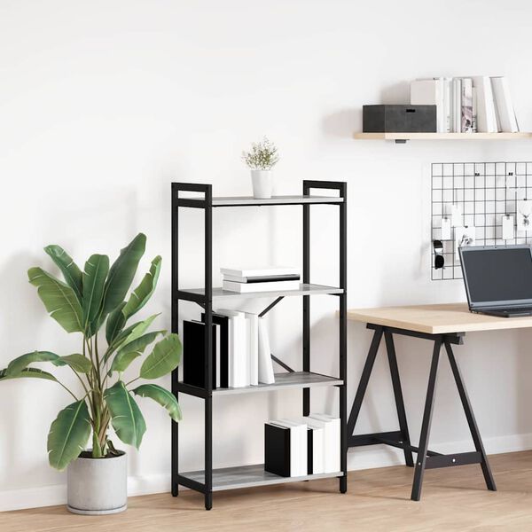 vidaXL Knihovna &Scaron;ed&aacute; sonoma 40 x 30 x 85 cm kompozitn&iacute; dřevo