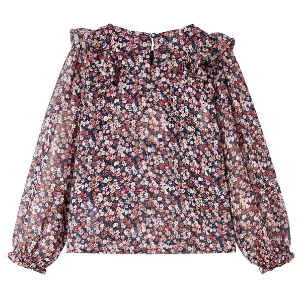 Dětská košile s dlouhým rukávem tmavě růžová 92