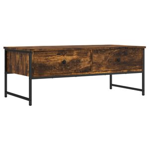 vidaXL Konferenčn&iacute; stolek kouřov&yacute; dub 101x49x39,5 cm kompozitn&iacute; dřevo