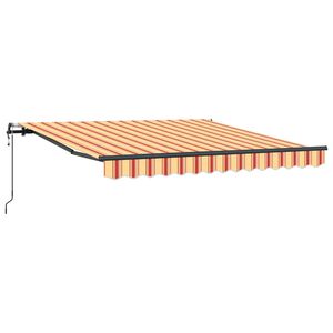 vidaXL Budsorovateln&eacute; zastře&scaron;en&iacute; Žlut&aacute; a oranžov&aacute; 350 x 250 cm