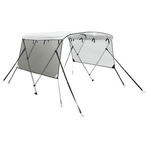 vidaXL Bimini stř&iacute;&scaron;ka se 3 oblouky a bočnicemi 183x(154&ndash;167)x137 cm