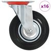 vidaXL 16 ks otočn&aacute; kolečka 125 mm