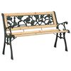 vidaXL Zahradn&iacute; lavice s pol&scaron;t&aacute;řem Hněd&aacute; 116 x 54 x 73 cm dřevo