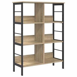 vidaXL Knihovna 6 &uacute;rovn&iacute; 82 x 32 x 112 cm Kompozitn&iacute; dřevo Sonoma dub