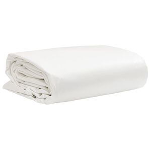 vidaXL Plachta b&iacute;l&aacute; 2 x 3 m 650 g/m&sup2;