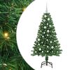 vidaXL Uměl&yacute; v&aacute;nočn&iacute; stromeček Zelen&aacute; 150 cm PVC, ocel a plast