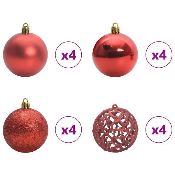 vidaXL Sada v&aacute;nočn&iacute;ch ozdob 120 pcs V&iacute;cebarevn&yacute; Plast