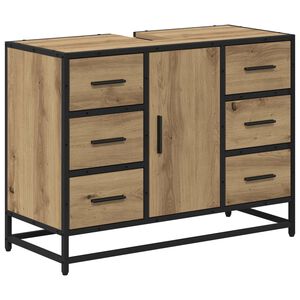 vidaXL Koupelnov&aacute; skř&iacute;ň Artisanov&yacute; dub 80 x 33 x 60 cm