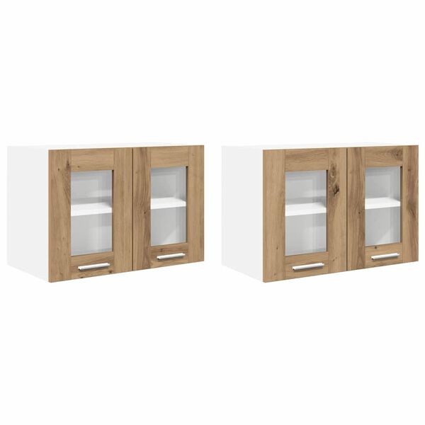 vidaXL Z&aacute;věsn&aacute; skř&iacute;ňka Riga 2 pcs Artisanov&yacute; dub 60 x 31 x 40 cm
