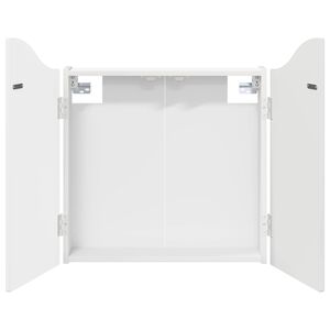 vidaXL Skř&iacute;ň na terče B&iacute;l&aacute; s vysok&yacute;m leskem 56 x 12 x 63 cm