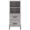 vidaXL Skř&iacute;ň highboard &scaron;ed&aacute; sonoma 34,5 x 34 x 180 cm kompozitn&iacute; dřevo