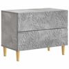 vidaXL Nočn&iacute; stolek Betonově &scaron;ed&aacute; 62 x 34,5 x 48 cm Kompozitn&iacute; dřevo