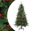 vidaXL Uměl&yacute; Skl&aacute;dac&iacute; V&aacute;nočn&iacute; Strom Zelen&aacute; 150 cm PVC, PE a ocel