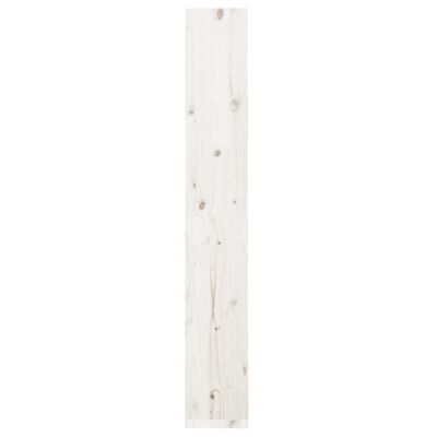 vidaXL Knihovna / dělicí stěna bílá 60x30x199,5 cm masivní borovice