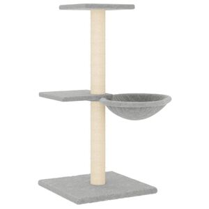 vidaXL &Scaron;krabadlo pro kočky se sisalov&yacute;mi sloupky světle &scaron;ed&eacute; 72 cm