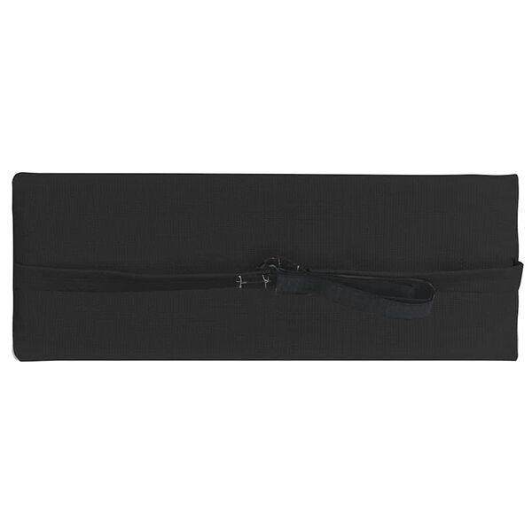 vidaXL Podhlavn&iacute;k na zahradn&iacute; křeslo čern&yacute; 40 x 7,5 x 15 cm textilen