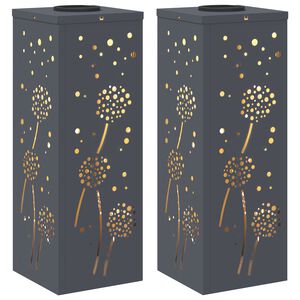 vidaXL Sol&aacute;rn&iacute; LED Cestovn&iacute; Světlo 2 pcs Antracit