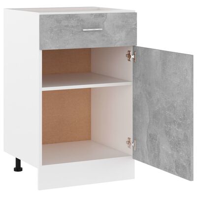 vidaXL Spodní skříňka zásuvka betonově šedá 50x46x81,5 cm dřevotříska